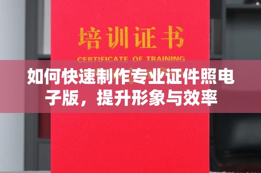 纳雍如何快速制作专业证件照电子版，提升形象与效率