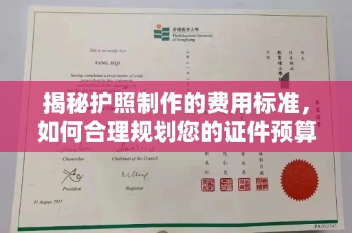 纳雍揭秘护照制作的费用标准，如何合理规划您的证件预算