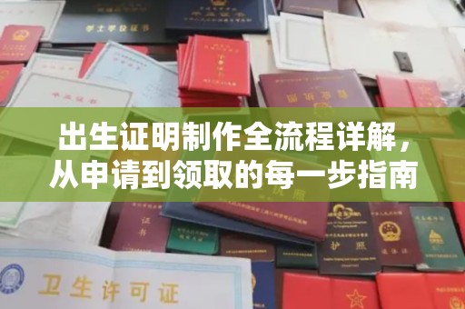 纳雍出生证明制作全流程详解，从申请到领取的每一步指南
