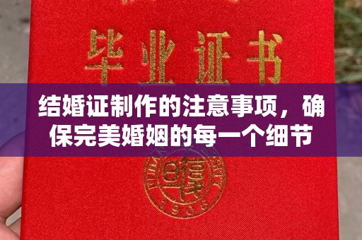 纳雍结婚证制作的注意事项，确保完美婚姻的每一个细节