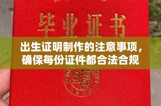 纳雍出生证明制作的注意事项，确保每份证件都合法合规