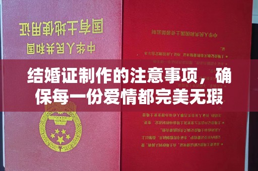 纳雍结婚证制作的注意事项，确保每一份爱情都完美无瑕