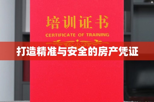 纳雍打造精准与安全的房产凭证